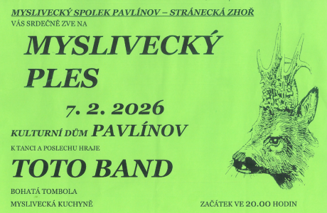 Myslivecký ples Pavlínov