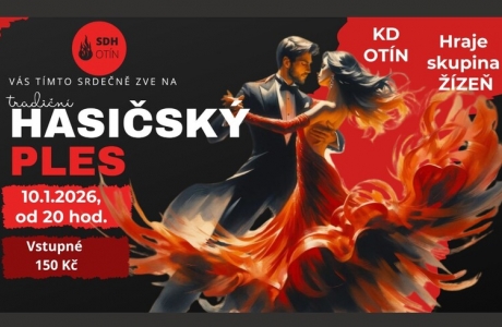 Hasičský ples v sobotu 10.1.2026