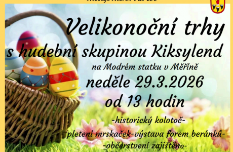 Velikonoční trhy v Měříně 29.3.2026