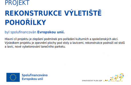 Rekonstrukce výletiště Pohořílky