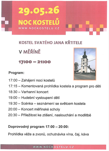 noc kostelů